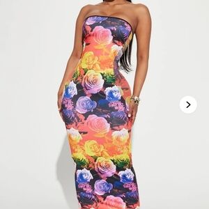 Fashion Nova fitted maxi dress
